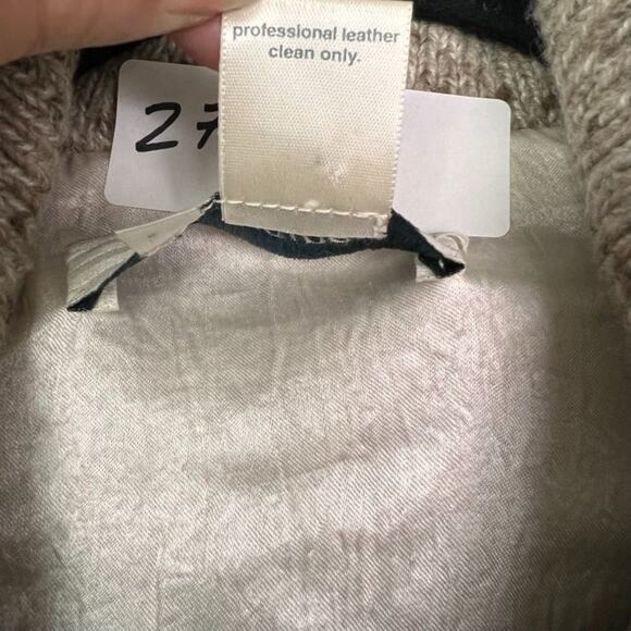 Alex Gaines Jacket Women's Small Leather Suede Cashmere Full Zip - Picture 9 of 13